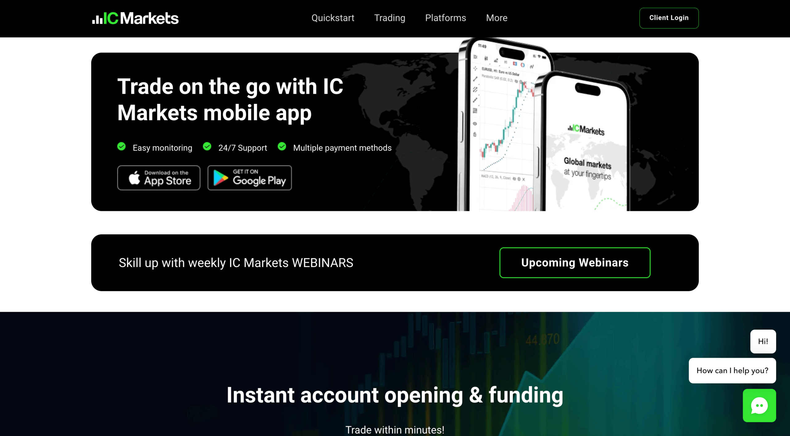 IC Markets Mobile Trading App